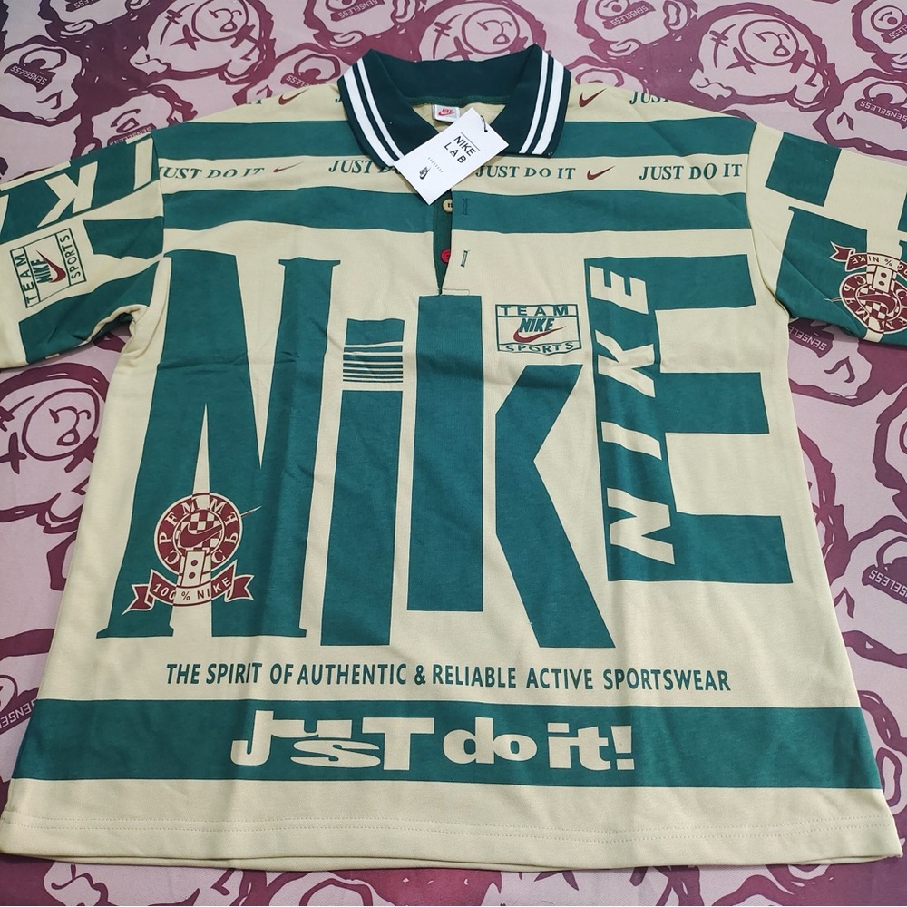 Nike X Cpfm Green And Cream Shirt